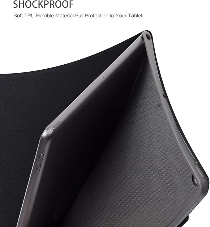 iPad 9th Generation Case, iPad 8th Generation Case, iPad 7th Generation Case, iPad 10.2 Case Kids Girl Boy iPad Case 9th Generation Multi-Angle Viewing Adjustable Stand Auto Wake/Sleep, Butterfly