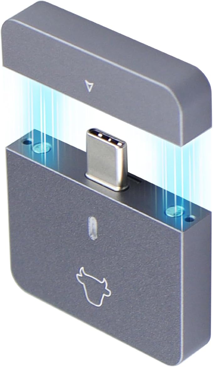 BIBABLYKE NVMe 2230 SSD Enclosure Box USB C A 10Gbps Fast Data Transfer Supports PCIe SSD No Driver Needed Aluminium Alloy