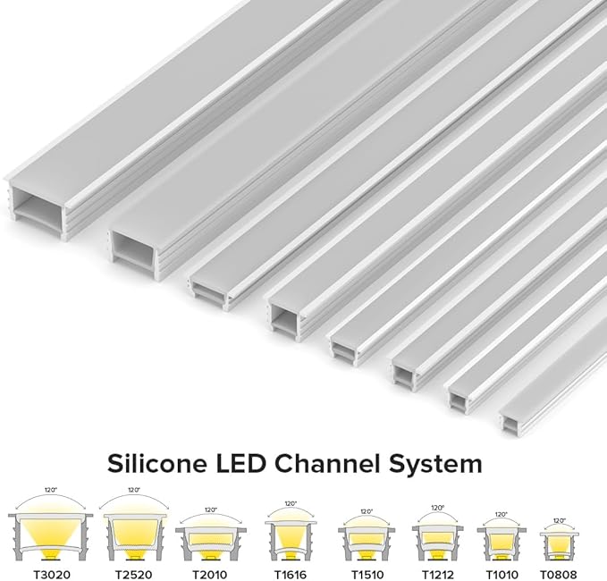 BTF-LIGHTING Silicone LED Channel System 32.8Ft Flexible Milky White Cover DIY Spotless Tube for ≤6mm Width LED Strip,Neon Rope Light Channel Diffuser, for Kitchen Cabinet, Room, Patio(No LED Strip)