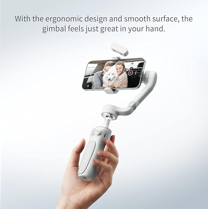 Zhiyun Smooth Q4 Gimbal Stabilizer for Smartphone,3-Axis Gimbal for iPhone Android Cellphone,Built-in Extension Rod,Portable and Foldable,Vlogging Stabilizer,TikTok YouTube Video