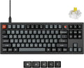Keychron V3 8K TKL Wired Mechanical Keyboard, 8000 Hz Polling Rate QMK Programmable Knob Hot-Swappable Gaming Keyboard, RGB Backlit, Ergonomic PBT Keycaps for Mac Windows Linux-Tactile Banana Switch