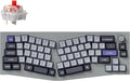 Keychron Q8 Pro Full-Metal Wireless Custom Mechanical Keyboard, 65% Alice Layout Bluetooth/Wired, QMK/VIA, Hot Swappable, 1000 Hz Polling Rate, RGB Backlit for Mac Windows Linux-Grey