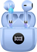 Wireless Earbuds, 2025 Bluetooth Headphones 5.4 HiFi Stereo, in-Ear Ear buds with 4 ENC Noise Cancelling Mics, 40H Playtime Sport Ear Buds with Charging Case, IP7 Waterproof Earphones with LED Display