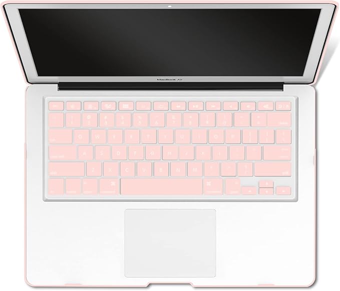 IBENZER Compatible with MacBook Air 11 Inch Case Model A1370 A1465, Soft Touch Plastic Hard Shell Case Bundle with Keyboard Cover for Mac Air 11, Sakura Pink, A11SKPK+1