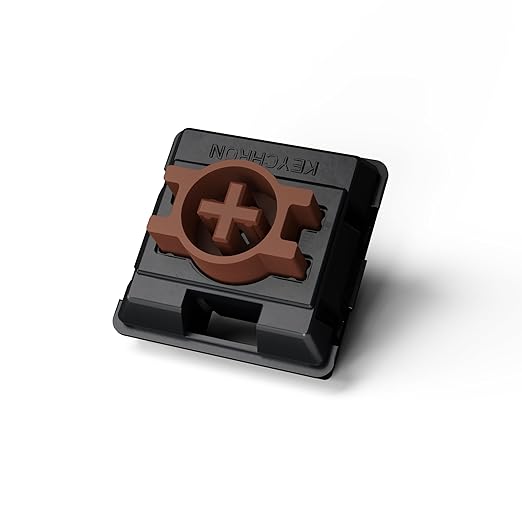 Keychron Milk POM Low-Profile Brown Switches 110pcs – Pre-Lubed Tactile Mechanical Keyboard Switch Set, Smooth & Durable Full POM Housing & Stem, 47gf Actuation Force, Hot-Swap, Dustproof Wall