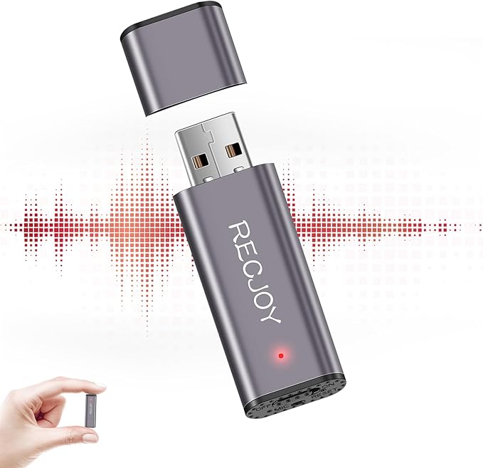 64GB Digital Voice Recorder USB Recording Device with 750Hrs Storage Capacity Voice Activated Recorder,Audio Recorder for Lectures Interview,Noise Reduction Rechargeable