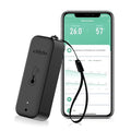 WiFi Thermometer, Humidity Meter with Smart Alert, Data Storage and Calibration, Temperature and Humidity Monitor for Bedroom, Baby Room, Warehouse, Cellar, Greenhouse, Black 1 Pack