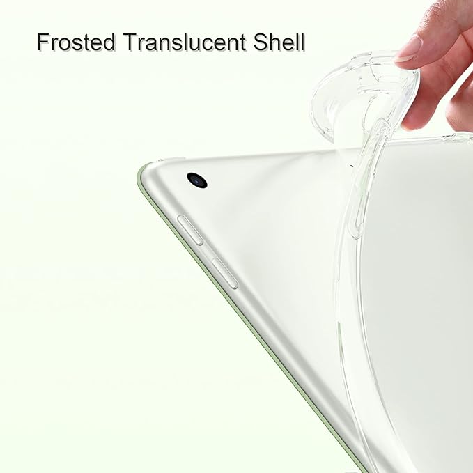 Case for iPad Pro 9.7 Only(Old Model 2016), Lightweight Slim Auto Sleep/Wake Trifold Stand Smart Cover, Soft TPU Frosted Translucent Back Pencil Holder Case for iPad Pro 9.7 Inch, Matcha Green