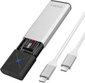 iDsonix M.2 NVMe PCIe SSD Enclosure Adapter Tool Free Aluminum, NVMe to USB C 3.2 Gen 2 10Gbps PCIe External Enclosure, Supports M-Key/B+M Key, with UASP Trim for 2230/2242/2260/2280 SSD