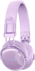 Wireless On-Ear Headphones, Active Noise Cancelling, Bluetooth 5.4, Hi-Res Sound, 55H Playtime, Lightweight and Comfortable, Foldable Design, for Home Office Travel, Purple