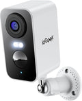 ieGeek Security Cameras Wireless Outdoor, 2K 3MP Battery Powered WiFi Security Camera with Spotlight & Siren Alarm, 2-Way Audio, Color Night Vision, AI Detection for Home Security, Works with Alexa