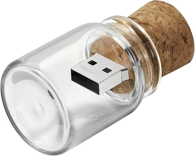 USB Flash Drive, 32GB Wooden USB2.0 High Speed USB Thumb Drives Memory Stick Pen Date Storage Stick Pendrive (Drift Bottle)