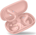 xiwxi Wireless Earbuds Bluetooth Headphones,Over Ear Buds for Sport with Deep Bass Sound,60Hrs Playtime Earphones Designed Comfort Fit with Earhooks for Running,Meeting,Workout-Pink