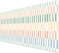 French KOKO Large Desk Mat 36" x 16.5" – Colorful Striped Extended Mouse Pad for Keyboard & Mouse – Non-Slip Waterproof Desk Protector Aesthetic Office Pad for Women & Teens