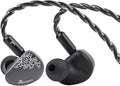 Linsoul Kiwi Ears Cadenza II 10mm Titanium Driver in Ear Monitor, HiFi Wired IEM Earphones with KARS 2.0, Precise Tonal Balance, CNC Aluminum Faceplate for Musicians Audiophiles Gaming (Grey)
