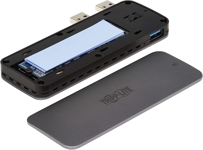 Tripp Lite PlayStation 5 SSD Enclosure, USB 3.2 Gen 2 Up to 10 Gigabytes Per Second, SSD Not Included - Multi-Size M.2, PCIe, and NVMe - Sturdy Aluminum Housing, 1-Year Warranty (U357-1M2-NVMEG2)