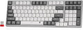 Redragon BK7114 Low-Profile Wireless Computer Keyboard, 98 Keys Slim Office PC Scissors Mechanism Keyboard w/ 2.4G BT Wireless Connection, Tactile Quiet Keystroke, Mixed Color Keycaps