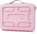 DOMISO 18 inch Laptop Sleeve with Handle Shockproof Computer Bag Waterproof EVA Protective Carrying Case for 17.3" MSI GS73VR Stealth Pro/HP Envy 17/LG Gram 17"/ROG Strix GL702VS, Pink
