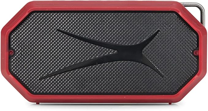 Altec Lansing - HydraMini Wireless Bluetooth Speaker, IP67 Waterproof USB C Rechargeable Battery with 6 Hours Playtime, Compact, Shockproof, Snowproof, Everything Proof (True Red)