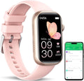 Fitness Tracker, Smart Watch with 24/7 Dynamic Heart Rate Blood Oxygen Monitoring Sleep Tracker Answer / Make Call 24 Sports Modes Pedometer IP68 Waterproof Step Calorie Counter for Women Men (Pink)