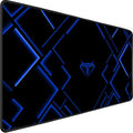 TEDNETGO Large Extended Gaming Mouse Pad, Long Mouse Pads, Extra Large Big Mouse Pad with Stitched Edge, XXL Non-Slip Computer Computer Keyboard Mat for Gamer/Desktop/Office/Home,Blue