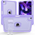 ZoneFoker Case for iPad Air 5th/ 4th Generation Case (2022/2020) 10.9'', for iPad Pro 11 Inch (4th/3rd/2nd/1st Gen), Hard Sturdy Slim Cover for iPad Air 5 4 th with Pencil Holder/Stand, Purple
