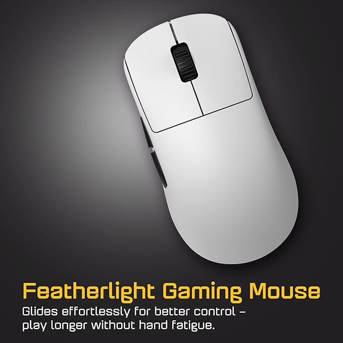 ENDGAME GEAR OP1w 4k v2 Wireless Gaming Mouse White – 30K DPI Optical Sensor, 4000Hz Polling, Hot-Swappable Switches & Claw-Grip Design