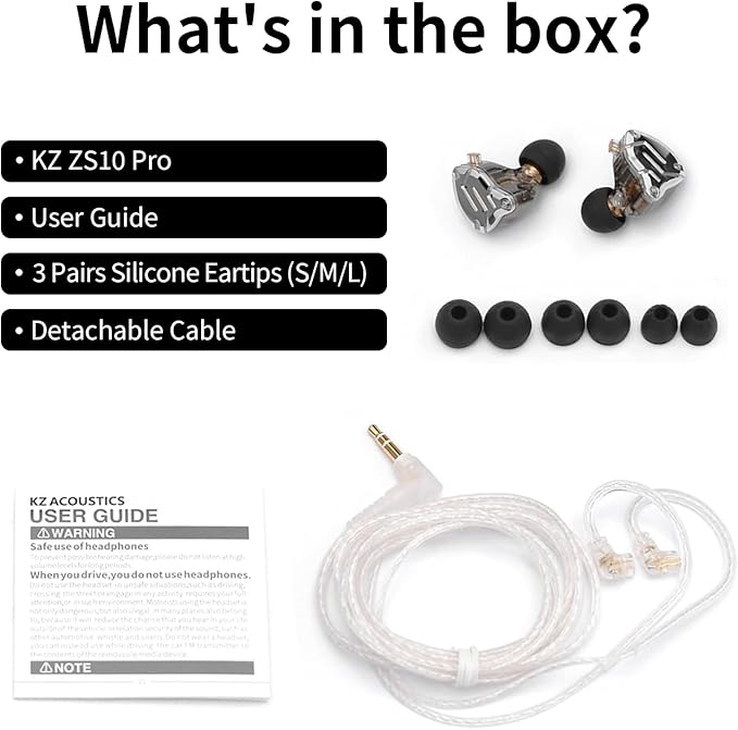 KZ ZS10 Pro in Ear Monitor,Bass KZ Earbuds,4BA 1DD Wired Earbuds Headphone Multi Driver IEM Earphone for Systerm,IEM Headphone on Stage in Ear Monitor for Singer Guitarist (Glare Blue, No Mic)