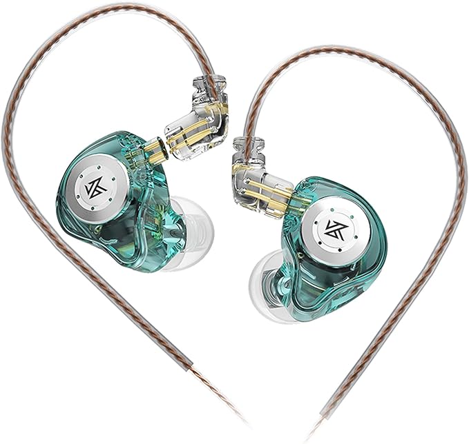KZ EDX Pro in Ear Monitor Headphones KZ IEM Earphones Dual DD HiFi Stereo Sound Stage Earphones Wired Noise Cancelling Gaming Earbuds for Musicians Singer Audiophiles