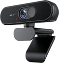 Webcam 4K UHD with Autofocus Lens, Crystal Clear Microphone, Privacy Cover, Extendable Tripod, for PC,Laptop, Zoom,Teams,Windows,MacOS