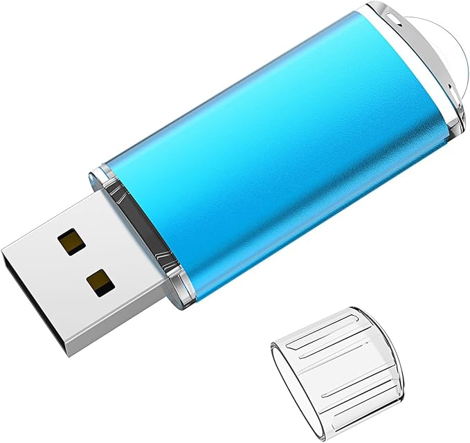 USB Flash Drive 16GB, Maspen Thumb Drive 2.0 High Speed Memory Stick Jump/Zip/Pen Drive,Blue,16 GB