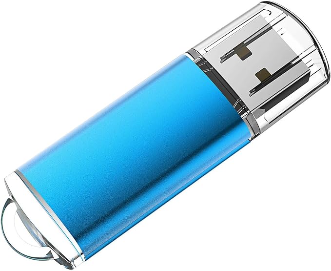 Generic Dual-Pack 256GB USB Flash Drives - High-Speed Data Transfer, Colorful & Reliable Storage for Photos, Videos, Music(2 Pack Plastic USB Blue, 256GB)