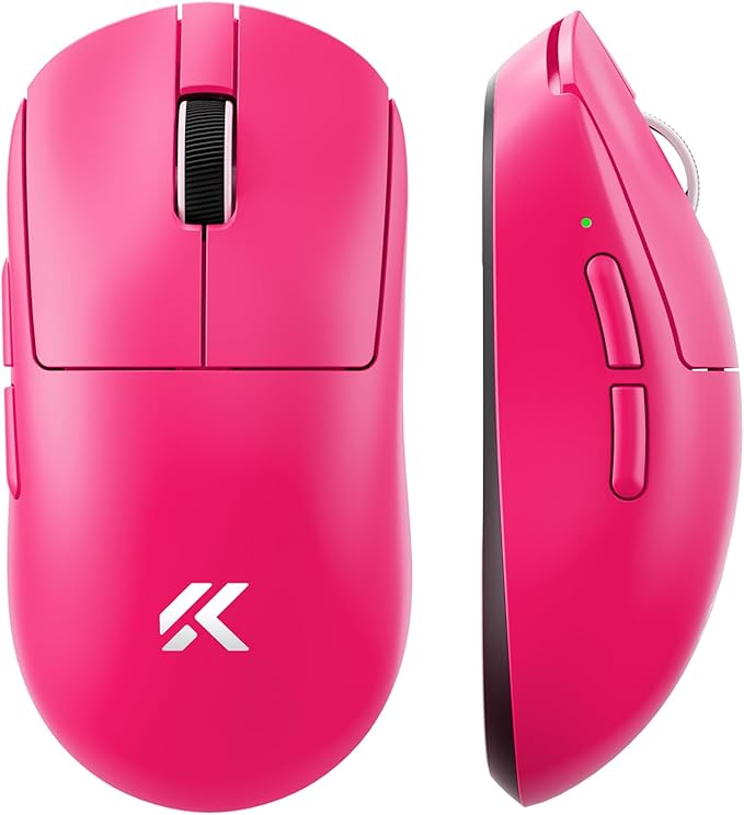 MCHOSE A7 V2 Ultra Wireless Gaming Mouse for Esports 59 g, PAW3950 TI, 42K DPI, TOPSPEED Dual 8K Polling Rate, 130 Hour Battery Life PC/Mac Rosered