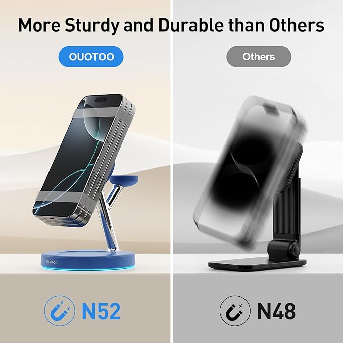 New 3 in 1 Charging Station for Apple Compatible with Magsafe Charger Stand for iPhone 17 16 15 14 13 12 Wireless Charging Station for AirPods Wireless Charger for iWatch Series