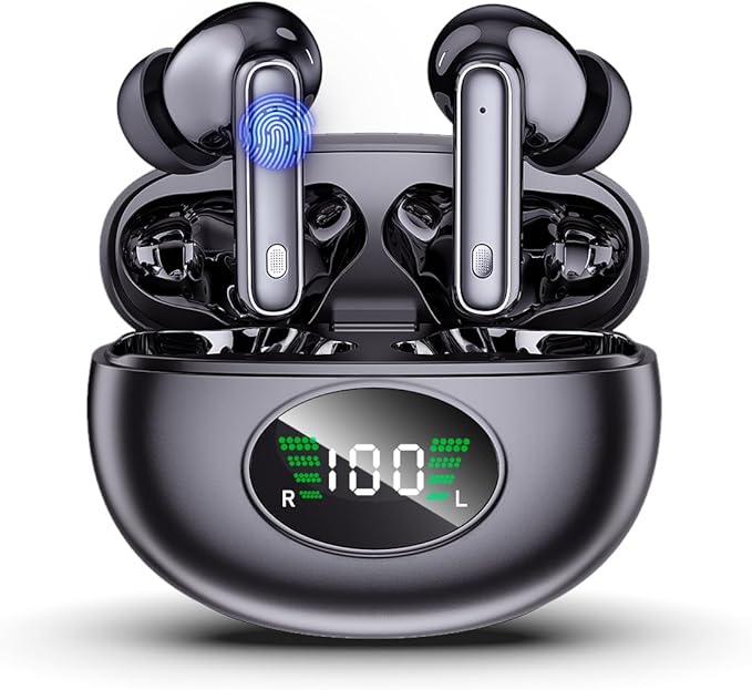 Translation Earbuds Real Time, Translation Earbuds with 144 Languages & 90H Playtime, Immersive Hi-Fi Sound, Clear Mic, in-Ear Wireless Earbuds for Business, Travel & Meetings