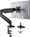HUANUO Single Monitor Mount, Adjustable Monitor Arm for 13–34 Inch Screen Up to 22lbs, C-Clamp & Grommet Base, Ergonomic Stand for Work and Gaming, VESA 75x75mm or 100x100mm