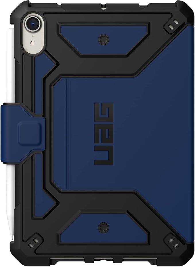 URBAN ARMOR GEAR UAG Designed for iPad mini Case (6th Gen, 2021) Rugged Smooth Exterior Material Heavy Duty Multi-Angle Viewing Folio Stand with Pencil Holder Metropolis SE Protective Cover, Mallard