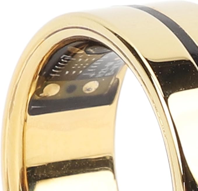 Smart Ring Health Monitor, Health Heart Rate Oximetry Sleep Exercise Monitoring Ring, Long Lasting Touch Control Health Rings for Women and Men