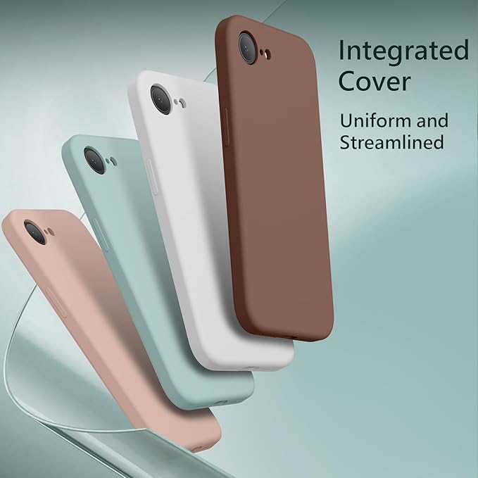 FireNova Magnetic for iPhone 17e Case/iPhone 16e Case, Compatible with MagSafe, [Silicone Camera Protection] Microfiber Lining Phone Case, 6.1", Mint Green