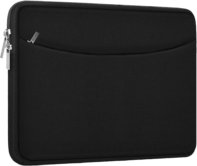 Laptop Case 15 inch, Shockproof Protective Computer Bag with Accessory Pocket, Traveling Laptop Sleeve Cover Compatible with 15 inch New MacBook Air, MacBook Pro, HP, Dell, Lenovo, Black