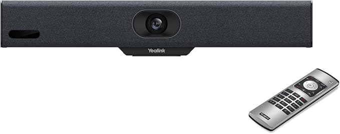 Yealink MeetingBar A10 4K Conference Room Webcam with 120 Wide Angle Camera, Android OS, Video Conferencing System with Microphone and Speaker, AI Speaker Tracking, Auto Framing, Teams Zoom Certified