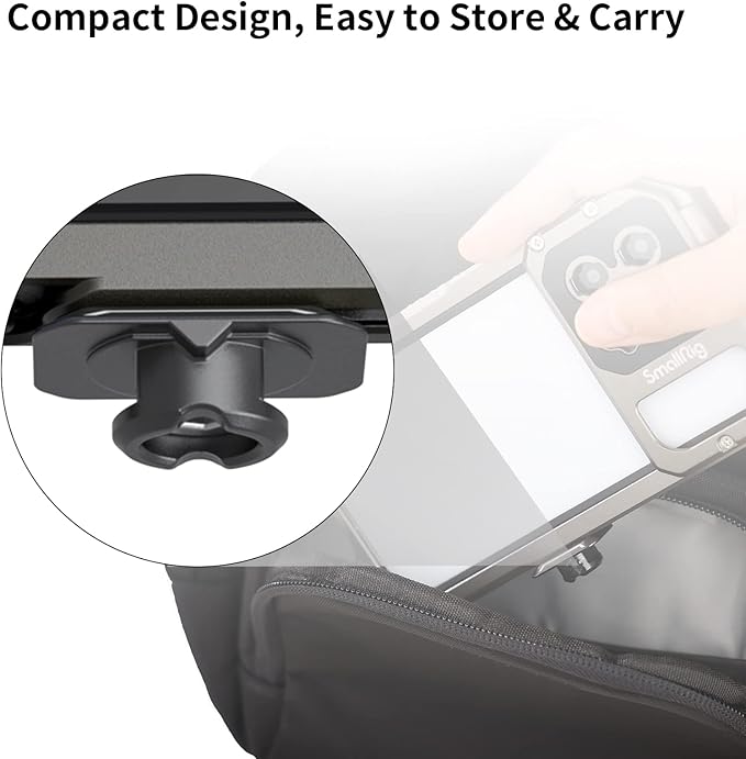SmallRig Quick Release Plate with 1/4" Screw, HawkLock Quick Release Top Plate for Stabilizer, Action Camera, Monitor, LED Light, QR Top Plate for SmallRig HawkLock Quick Release System - 3730C
