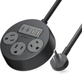 ORICO Multiple Outlets Extension Cord, 7 in 1 Power Strip with 3 AC Outlets 2 USB-A and 2 USB-C Ports, Mountable Outlet Extender, 5 ft Flat Plug Power Strip for Dorm/Office/Home- PSO