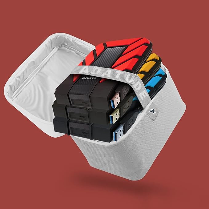 ADATA HD710 Pro - 1 TB External Hard Drive - Shockproof, Waterproof & Dustproof - Durable Storage - For Gamers, Students & Professionals - Mac, PC & Linux Compatible - Blue - AHD710P-1TU31-CBL