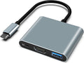 USB C Adapter, USB C to HDMI Multiport Adapter, USB C Hub, USB C to USB Adapter with 4K HDMI, USB 3.0, 100W Power Delivery, for iPhone 15, Samsung, MacBook, iPad pro, Chromebook, Dell, Switch