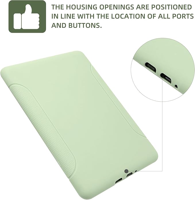 Case for All-New Kindle (11th Generation, 2024/2022 Release) - Slim Fit TPU Gel Protective Cover Case for All-New Kindle E-Reader 6", Matcha