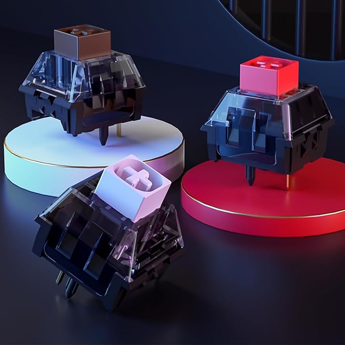 Kailh Box White V2 Clicky Switch | IP58 Dustproof Mechanical Keyboard Switches | Hot-Swappable,Lubricated,100M Clicks | for Gaming & Custom Builds(90pcs)