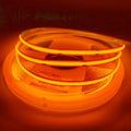 16.4FT5M COB Flexible LED Strip Light DC12V24V 528ledsm Bendable Tape (24V, Orange)