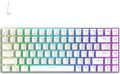 FOXXRAY HKM-S93 Mechanical Gaming Keyboard, Compact 75% Layout Hot-Swappable Gaming Keyboard Blue Switch, RGB Backlit with Customizable Keys, 84-Key Wired Computer Keyboards for Laptop PC Gamer-White