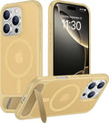 Magnetic Compatible with iPhone 16 Pro Max Case, [Built-in Invisible Kickstand][Compatible with MagSafe][Military Grade Shockproof] Slim Translucent Matte Phone Case for iPhone 16 Pro Max 6.9"